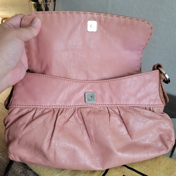 Fendi Selleria pink leather shoulder bag - Picture 7 of 11